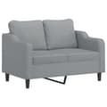 Miniatyrbillede 1 af 8: vidaXL 2-personers sofa 120 cm stof lysegrå