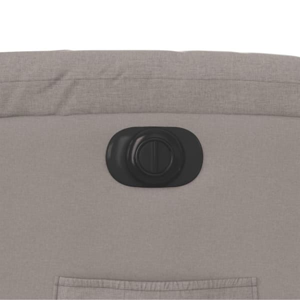 vidaXL Elektrisk reclinerfåtölj taupe tyg