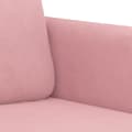Miniatyrbild 5 av 8: vidaXL Soffgrupp med kuddar 2 delar rosa sammet