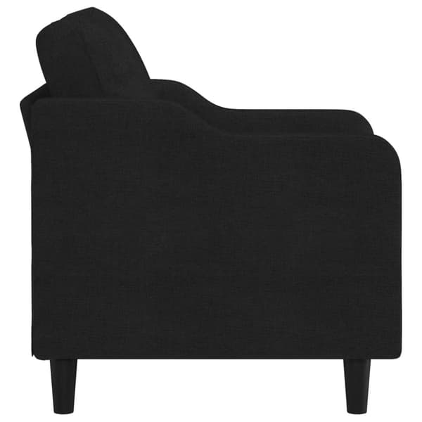 vidaXL Fåtölj svart 60 cm tyg