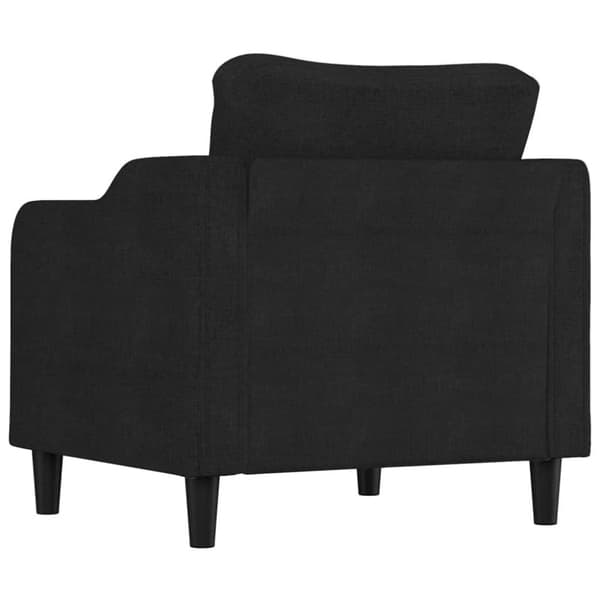 vidaXL Fåtölj svart 60 cm tyg
