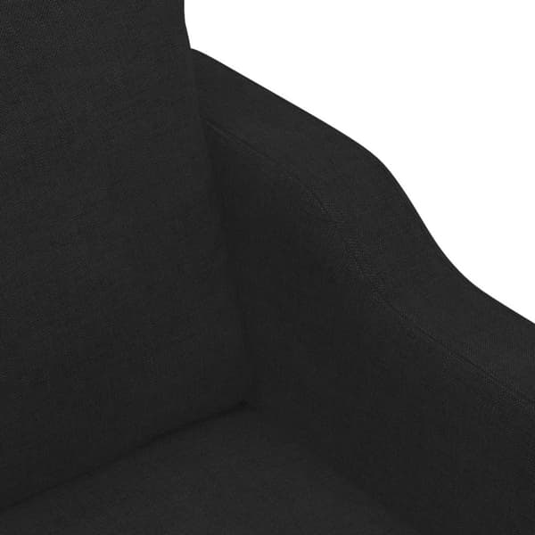 vidaXL Fåtölj svart 60 cm tyg