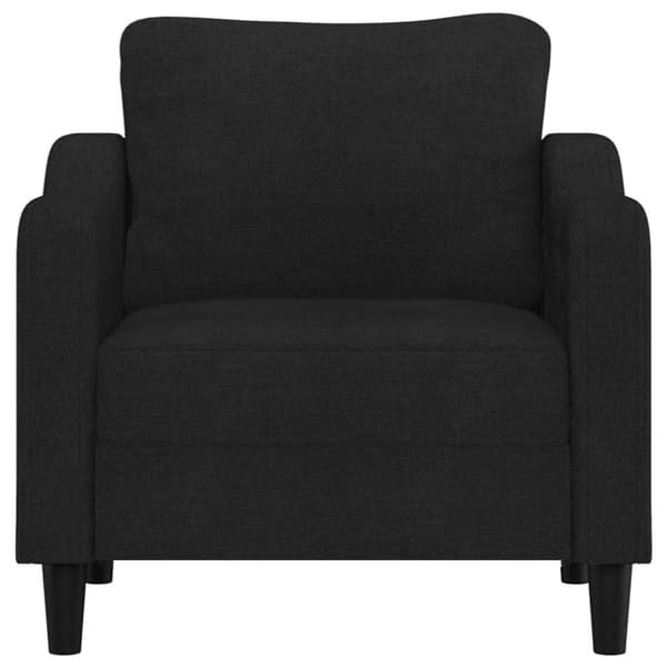 vidaXL Fåtölj svart 60 cm tyg