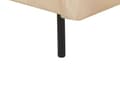 Miniatyrbilde 10 av 11: Hjørnesofa Beige Fløyel 4-seter Svarte ben Polstrede sete- og ryggputer Moderne Retro Stue