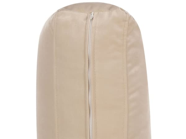 Kulmasohva beige neljälle samettiverhoilu alumiinijalat pehmusteet moderni retro