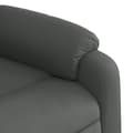 Miniatyrbild 7 av 11: vidaXL Reclinerfåtölj mörkgrå tyg