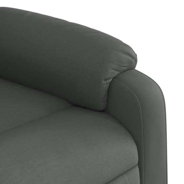 vidaXL Reclinerfåtölj mörkgrå tyg