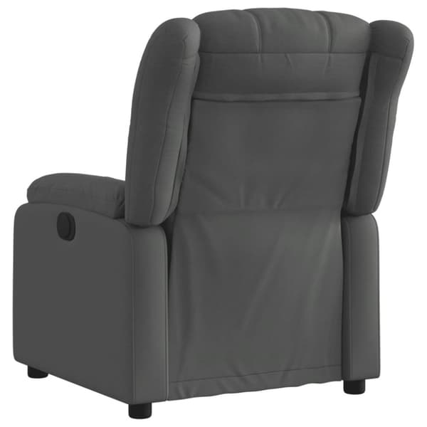 vidaXL Reclinerfåtölj mörkgrå tyg