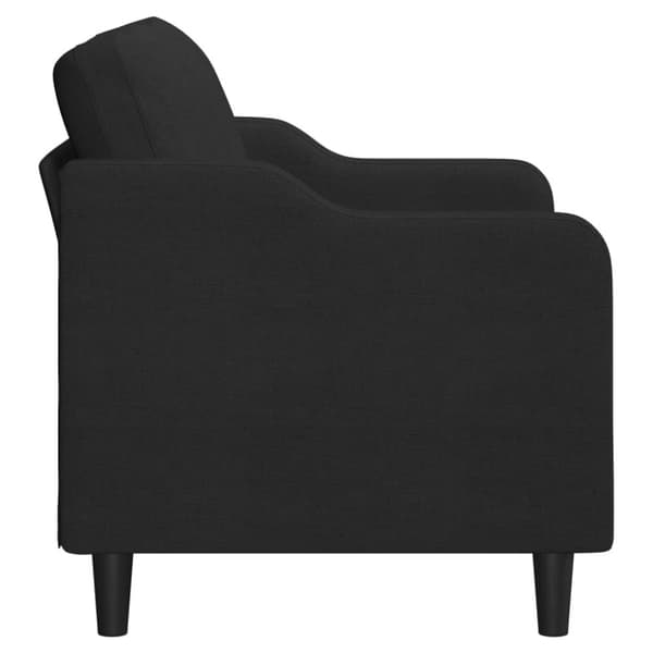 vidaXL 2-sitssoffa ljusgrå Svart 120 cm tyg