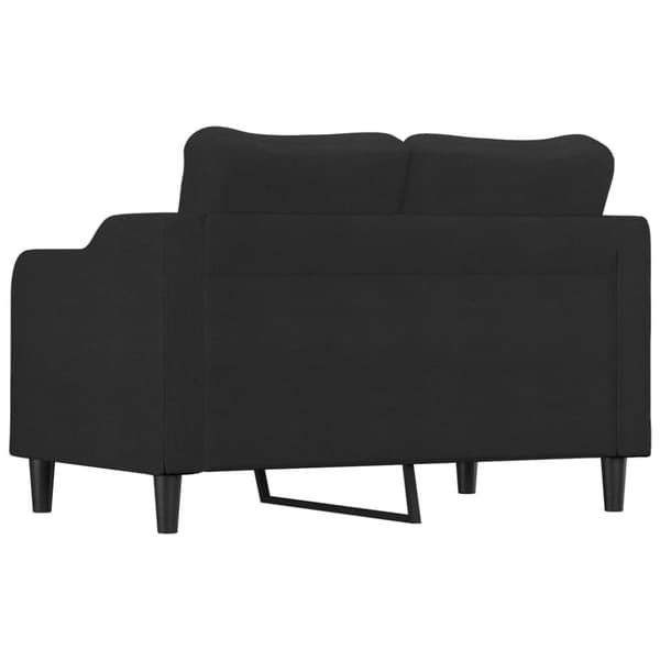vidaXL 2-sitssoffa ljusgrå Svart 120 cm tyg