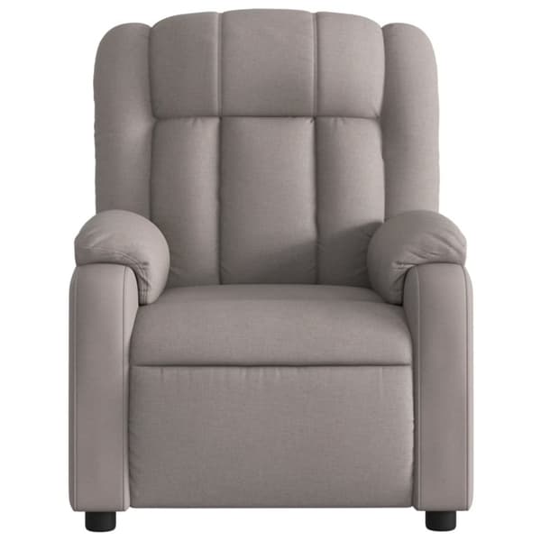 vidaXL Reclinerfåtölj taupe tyg