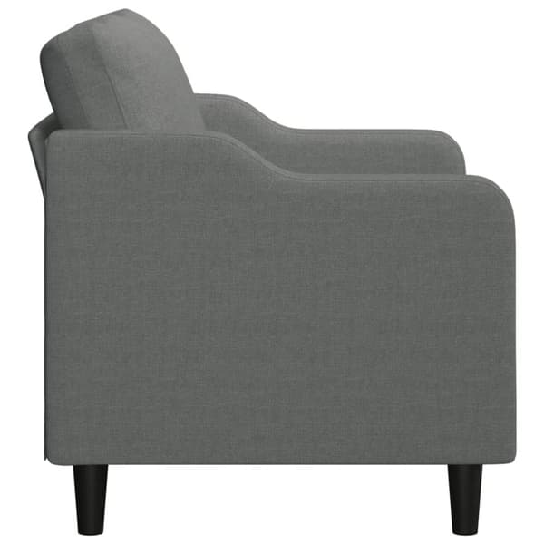 vidaXL Soffa 2-sits mörkgrå 140 cm tyg