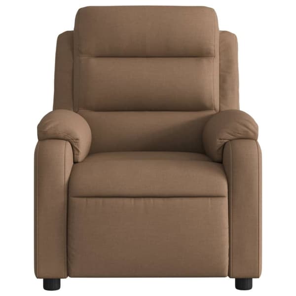vidaXL Reclinerfåtölj brun tyg