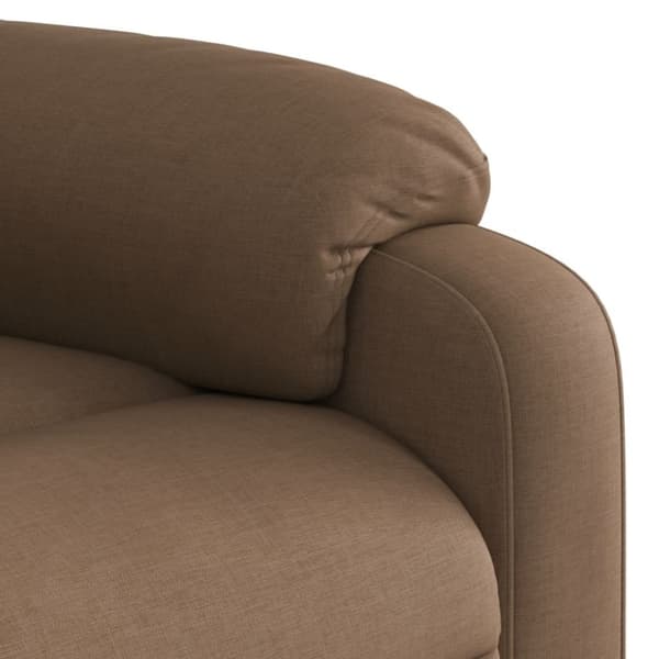 vidaXL Reclinerfåtölj brun tyg