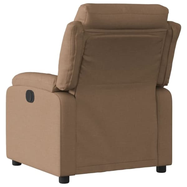 vidaXL Reclinerfåtölj brun tyg
