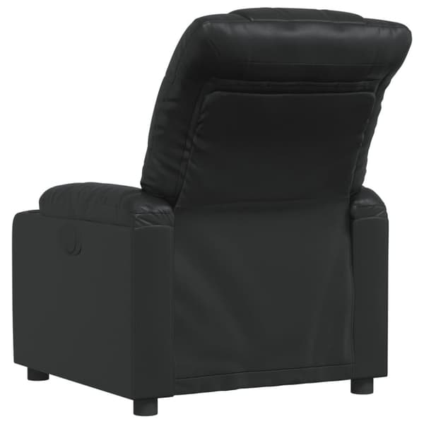vidaXL Reclinerfåtölj svart konstläder