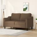 Miniatyrbillede 8 af 8: vidaXL 2-personers sofa 140 cm stof brun