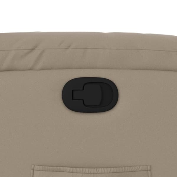 vidaXL Reclinerfåtölj cappuccino konstläder