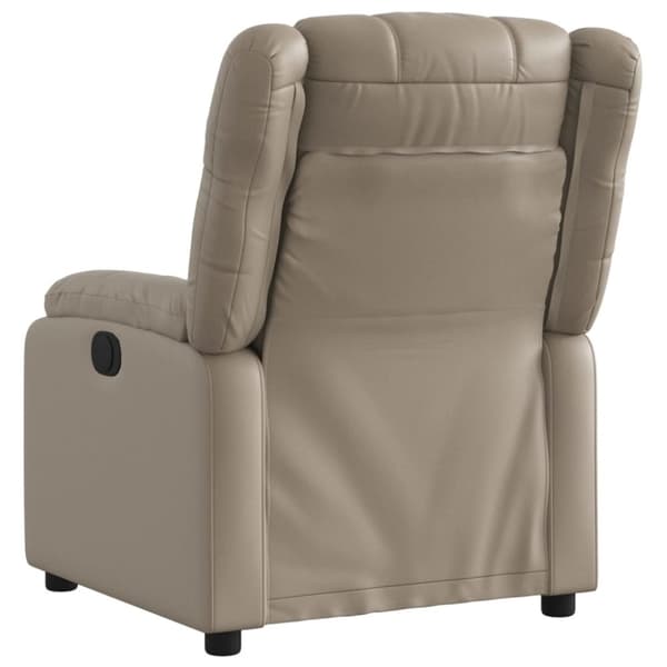 vidaXL Reclinerfåtölj cappuccino konstläder