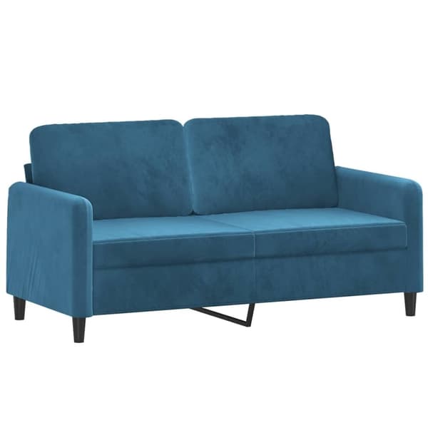 vidaXL 2-sitssoffa blå 140 cm sammet