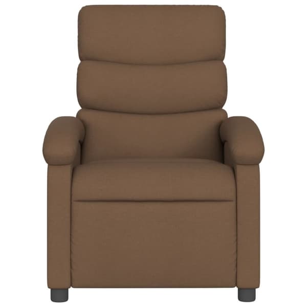 vidaXL eldrevet massagestol stof brun