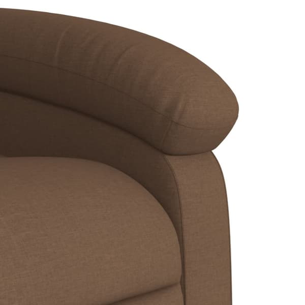 vidaXL eldrevet massagestol stof brun