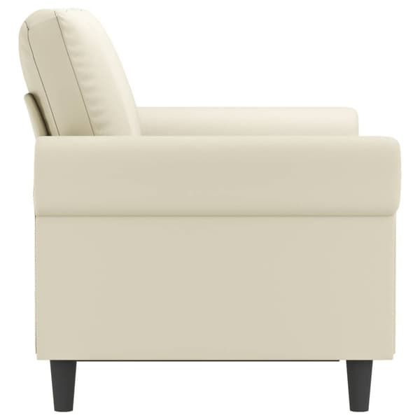 vidaXL 2-personers sofa 120 cm kunstlæder cremefarvet