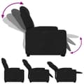 Miniatyrbild 5 av 11: vidaXL Elektrisk reclinerfåtölj med uppresningshjälp svart tyg