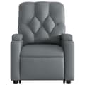Miniatyrbild 7 av 11: vidaXL Reclinerfåtölj med uppresningshjälp grå konstläder