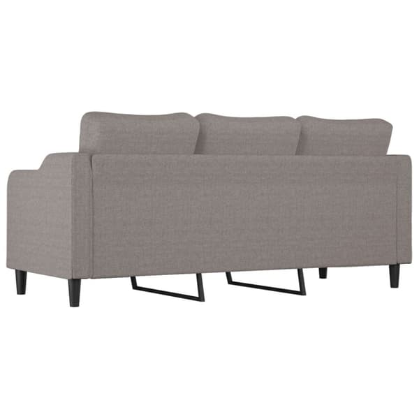 vidaXL 3-sitssoffa taupe 180 cm tyg