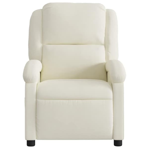 vidaXL massagestol velour cremefarvet