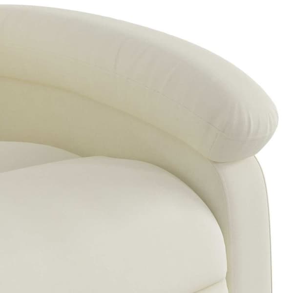 vidaXL massagestol velour cremefarvet
