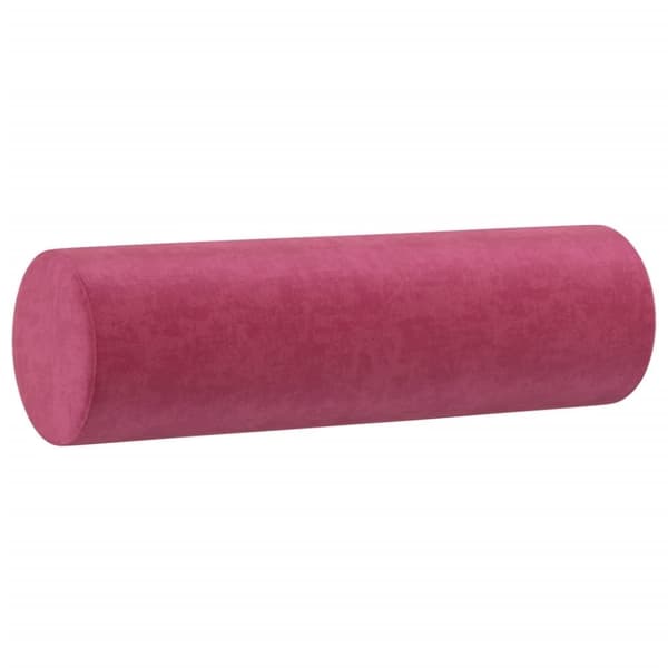 vidaXL 3-personers sofa med pyntepuder 180 cm velour vinrød