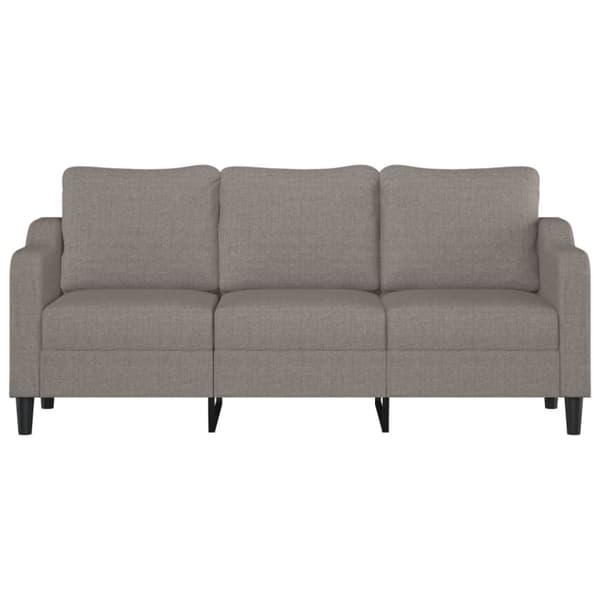 vidaXL 3-personers sofa 180 cm stof gråbrun