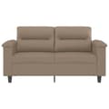 Miniatyrbillede 3 af 8: vidaXL 2-personers sofa 120 cm kunstlæder cappuccino