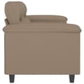 Miniatyrbillede 4 af 8: vidaXL 2-personers sofa 120 cm kunstlæder cappuccino