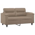 Miniatyrbillede 2 af 8: vidaXL 2-personers sofa 120 cm kunstlæder cappuccino