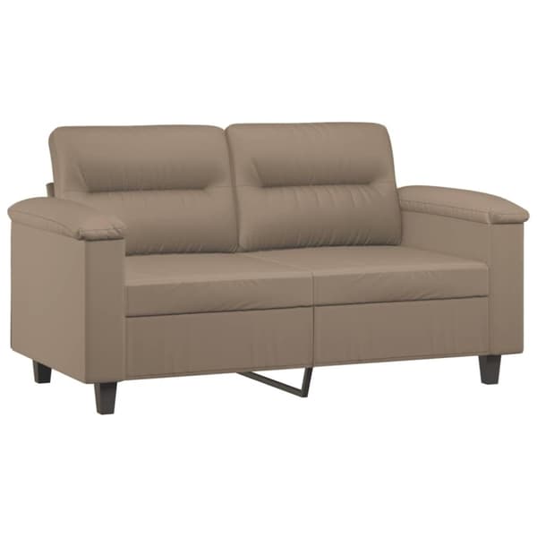 vidaXL 2-personers sofa 120 cm kunstlæder cappuccino