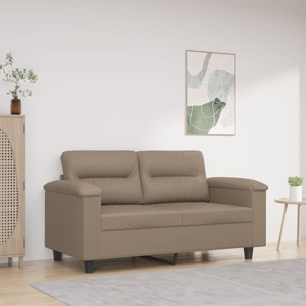 vidaXL 2-personers sofa 120 cm kunstlæder cappuccino