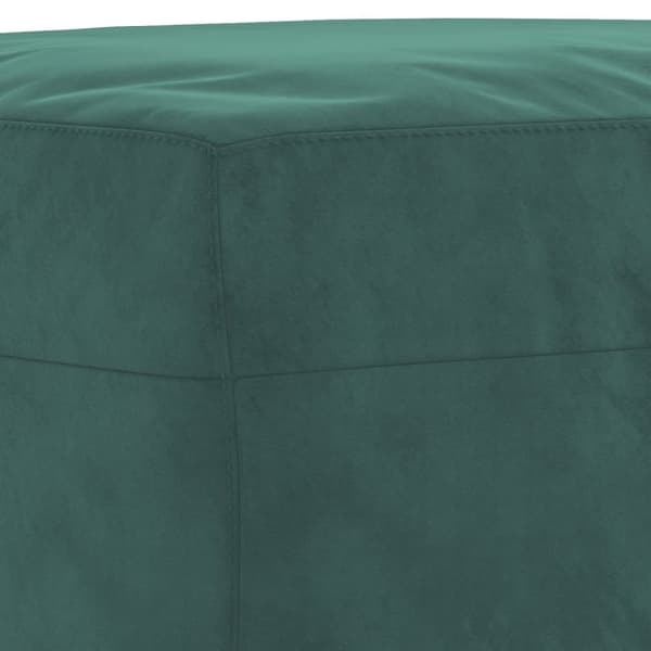 vidaXL sofasæt 3 dele med puder velour mørkegrøn
