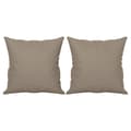 Miniatyrbild 4 av 8: vidaXL 2-sitssoffa med prydnadskuddar taupe 140 cm mikrofibertyg