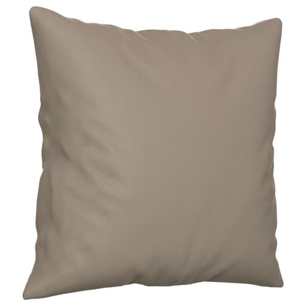 vidaXL 2-sitssoffa med prydnadskuddar taupe 140 cm mikrofibertyg