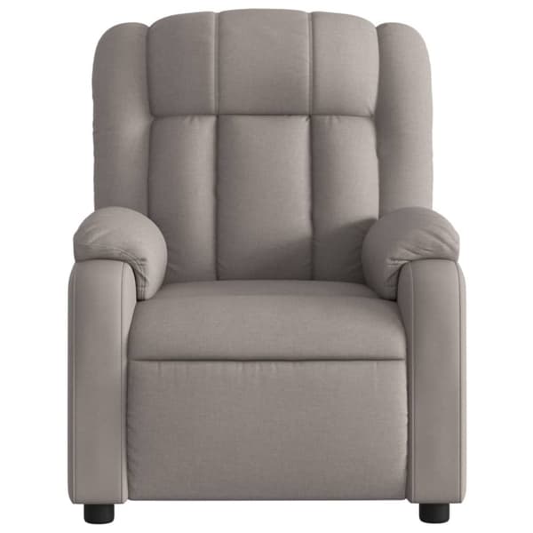 vidaXL Massagefåtölj taupe tyg