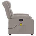 Miniatyrbild 7 av 11: vidaXL Massagefåtölj taupe tyg