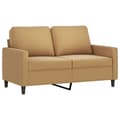 Miniatyrbillede 3 af 9: vidaXL sofasæt 3 dele med puder velour brun