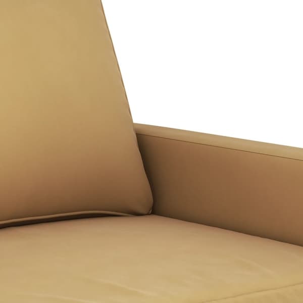 vidaXL sofasæt 3 dele med puder velour brun