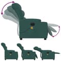 Miniatyrbild 7 av 11: vidaXL Elektrisk massagefåtölj mörkgrön tyg