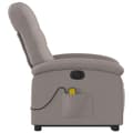 Miniatyrbild 8 av 8: vidaXL Elektrisk massagefåtölj med uppresningshjälp taupe tyg