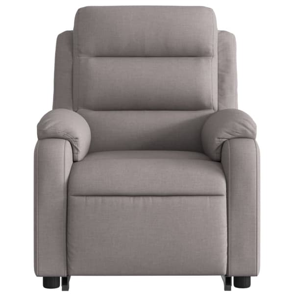 vidaXL Massagefåtölj med uppresningshjälp taupe tyg