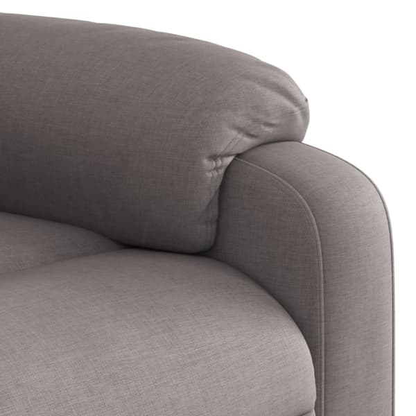 vidaXL Massagefåtölj med uppresningshjälp taupe tyg